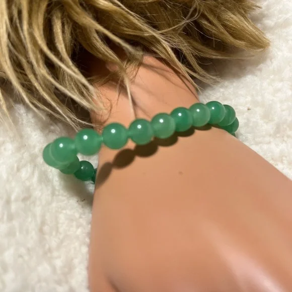 Bracelet 8mm Natural Green Aventurine - Picture 2 of 7